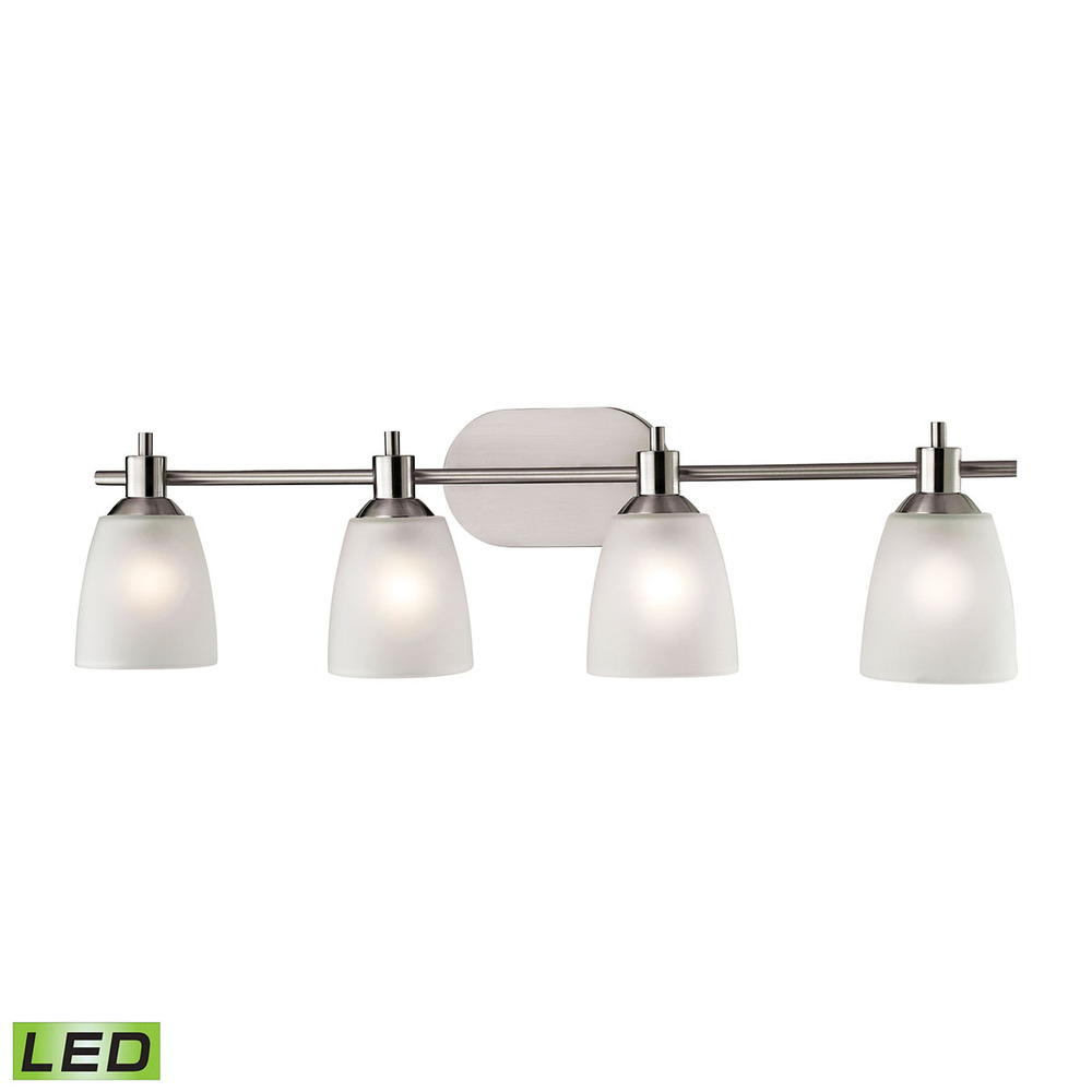 Thomas - Jackson 31&#39;&#39; Wide 4-Light Vanity Light - Brushed Nickel