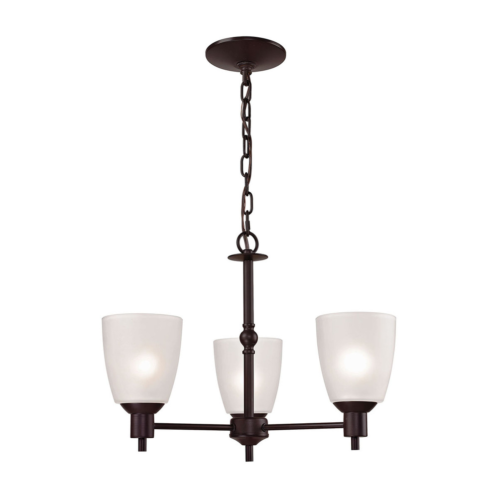 Thomas - Jackson 20&#39;&#39; Wide 3-Light Chandelier - Oil Rubbed Bronze