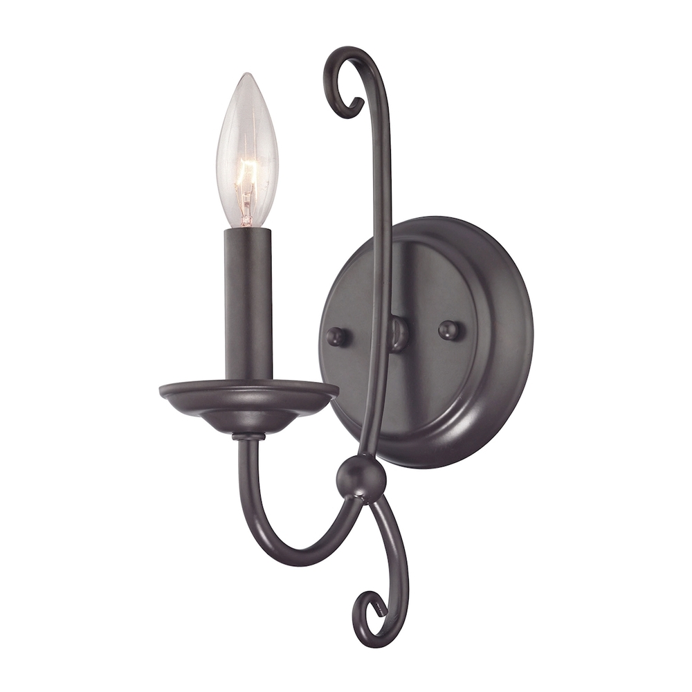 Thomas - Williamsport 12&#39;&#39; High 1-Light Sconce - Oil Rubbed Bronze