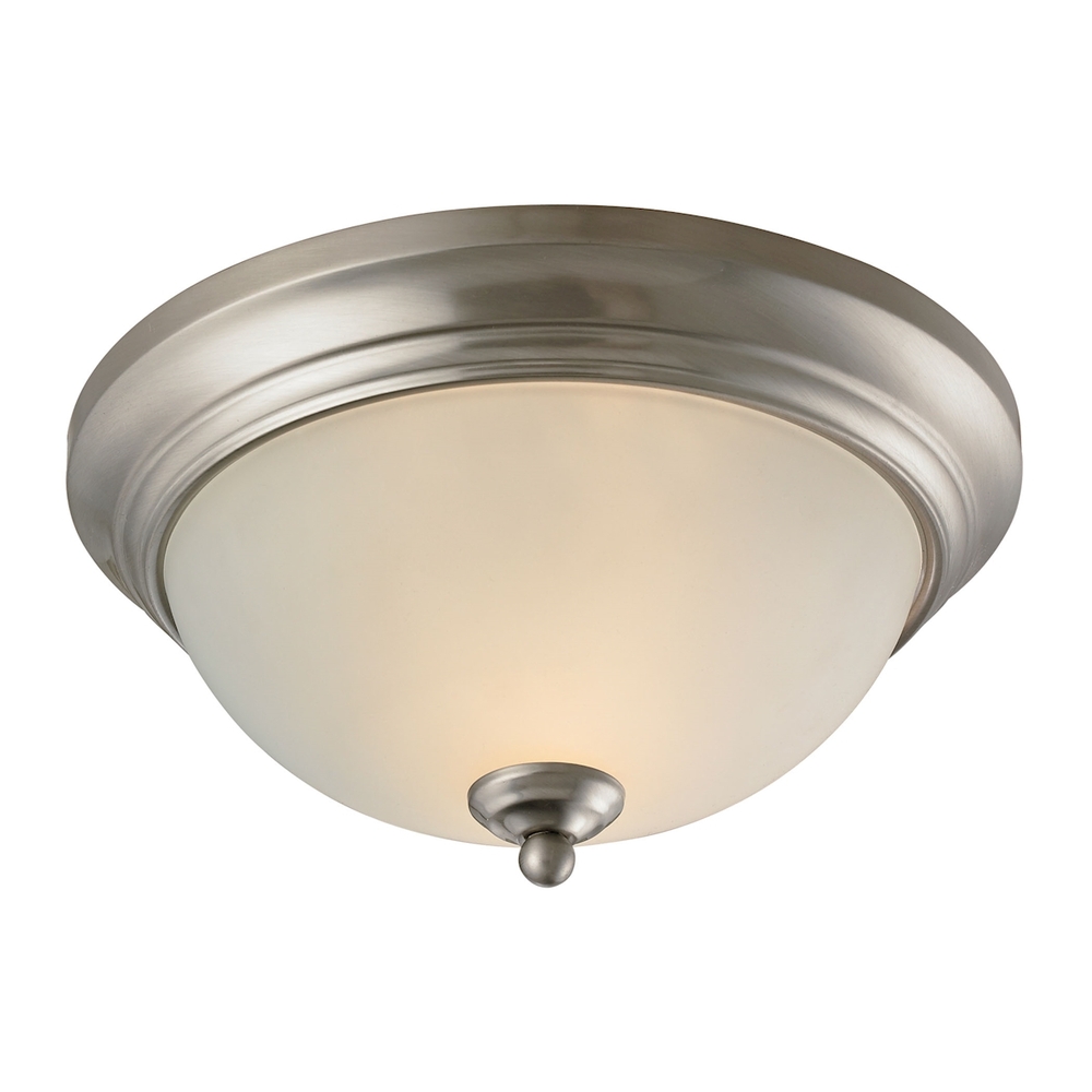 Thomas - Huntington 11&#39;&#39; Wide 2-Light Flush Mount - Brushed Nickel