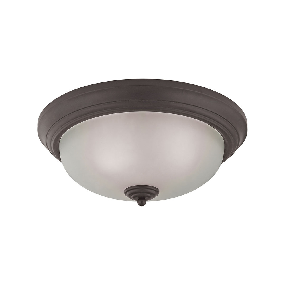 Thomas - Huntington 15&#39;&#39; Wide 3-Light Flush Mount - Oil Rubbed Bronze