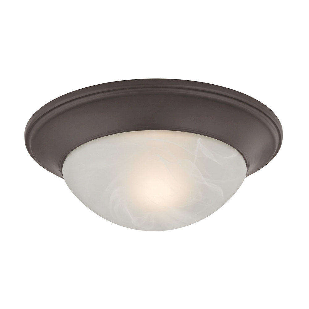 Thomas - Flushmounts 12&#39;&#39; Wide 1-Light Flush Mount - Oil Rubbed Bronze