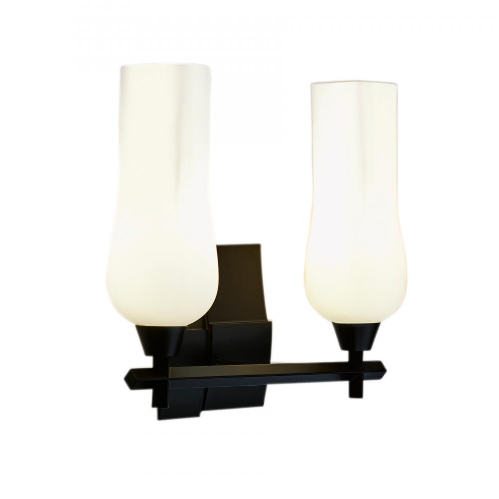 Fleur 14.75&#39;&#39; Wide 2-Light Vanity Light - Matte Black