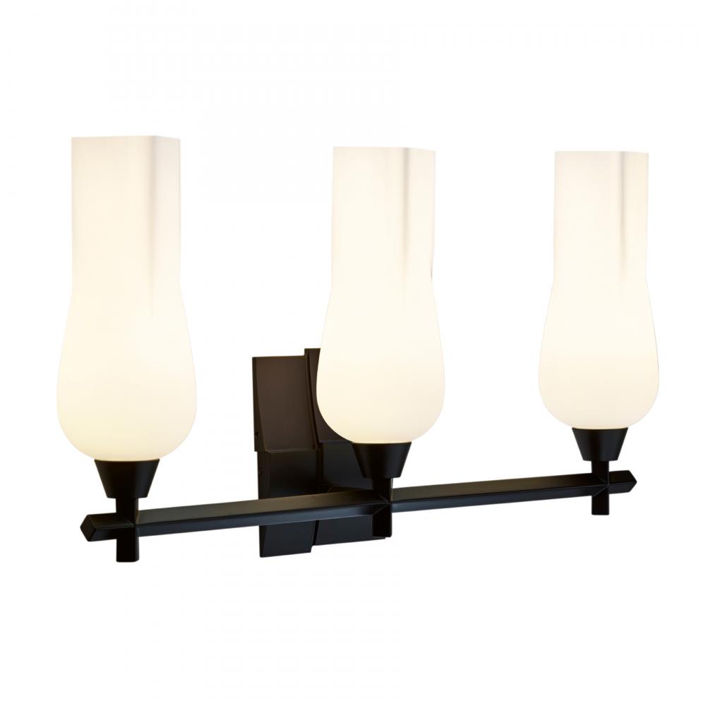 Fleur 25.25&#39;&#39; Wide 3-Light Vanity Light - Matte Black