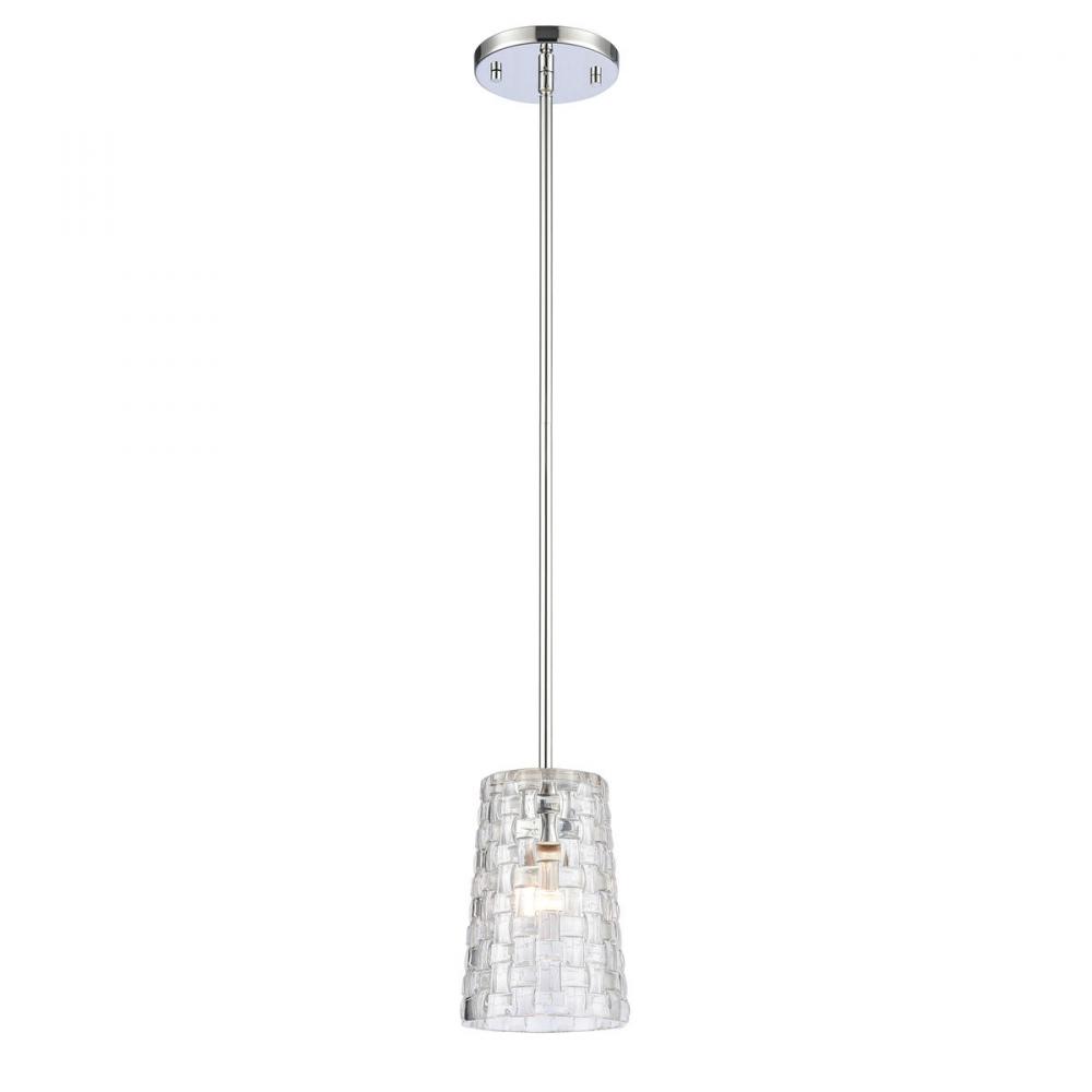 Lightweave 5.5&#39;&#39; Wide 1-Light Mini Pendant - Polished Nickel