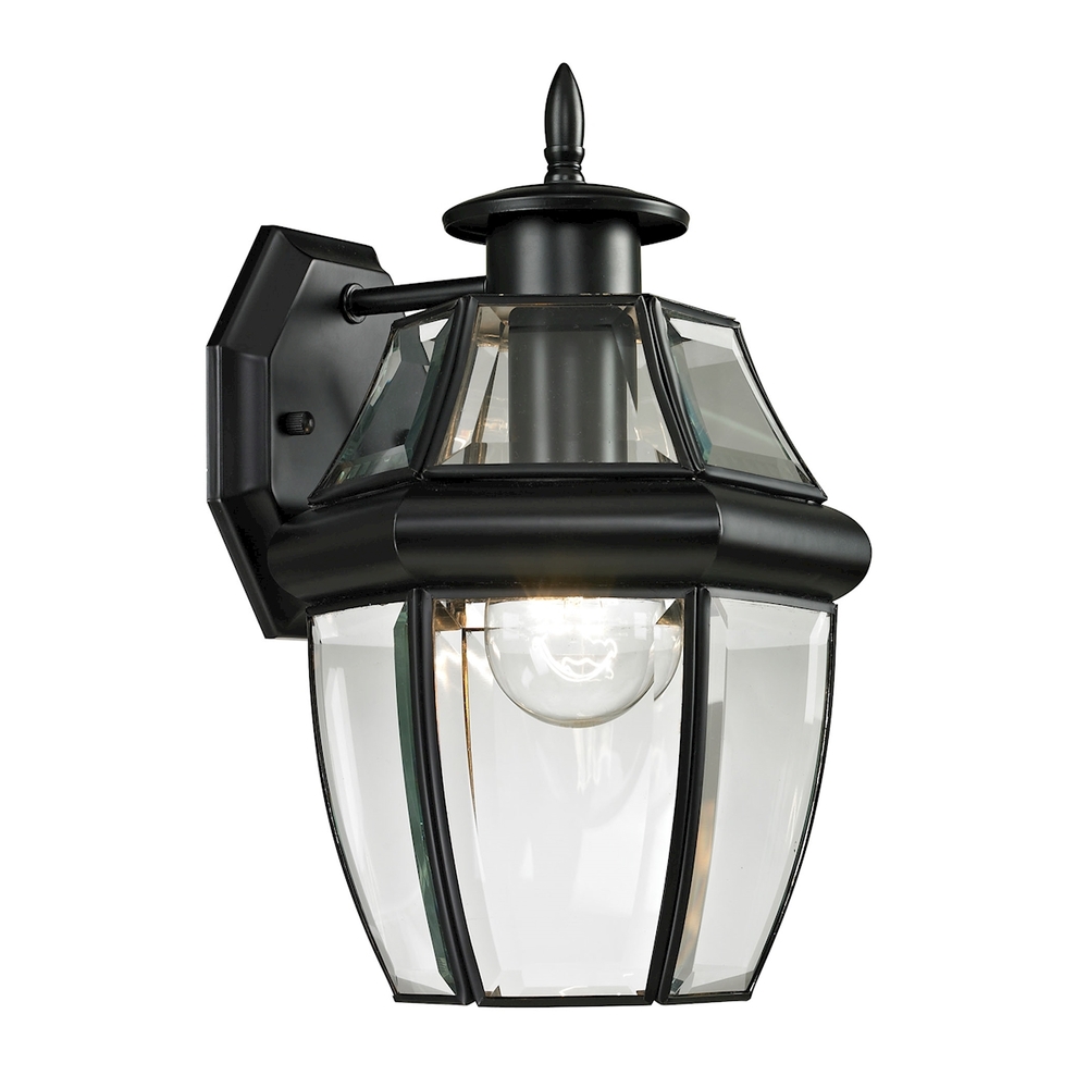 Thomas - Ashford 12&#39;&#39; High 1-Light Outdoor Sconce - Black