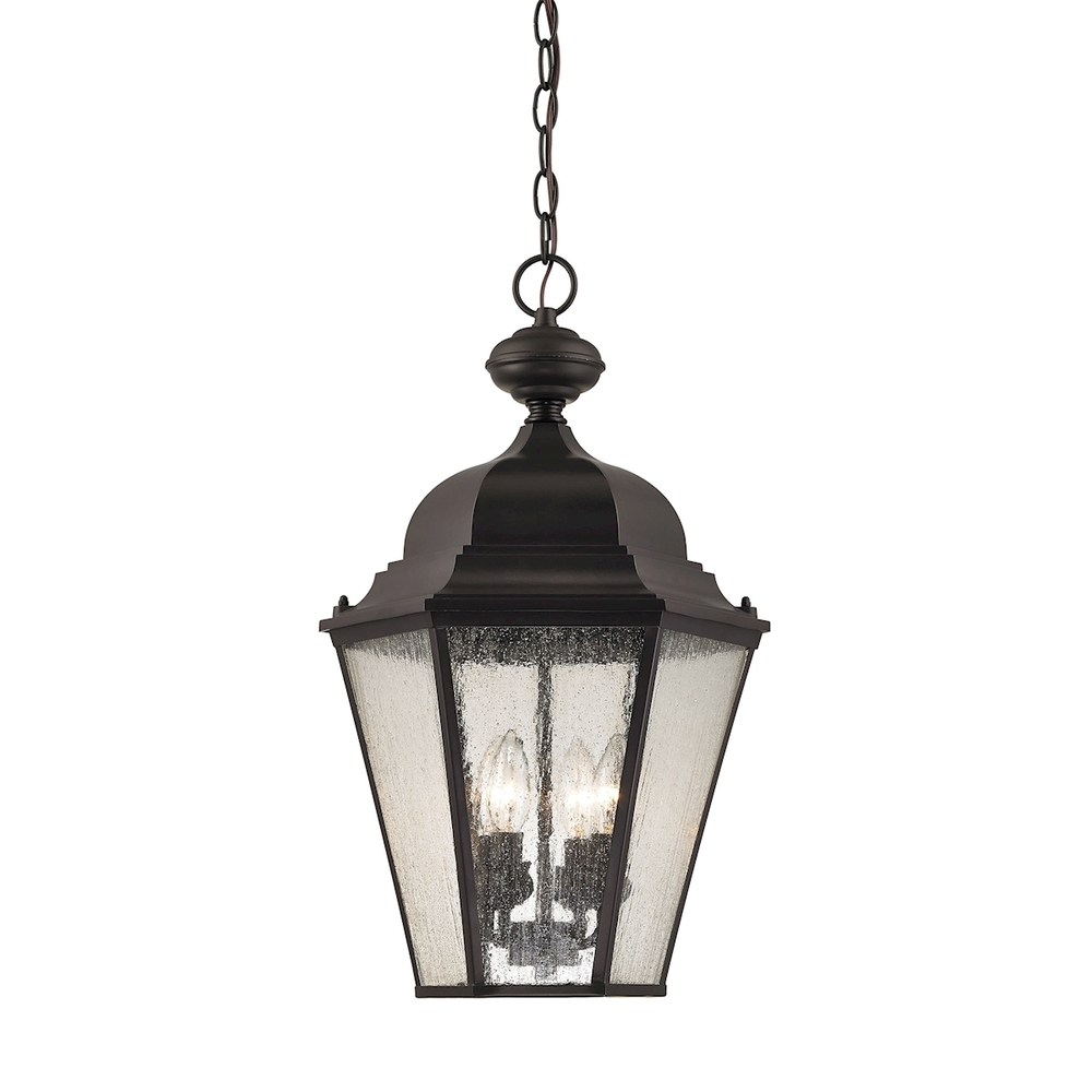 Thomas - Cotswold 13&#39;&#39; Wide 4-Light Outdoor Pendant - Oil Rubbed Bronze