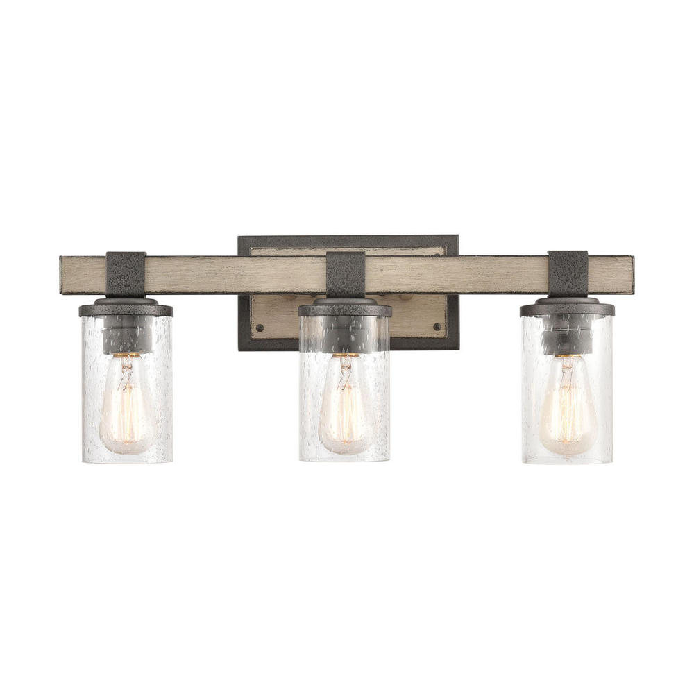 Annenberg 22&#39;&#39; Wide 3-Light Vanity Light - Anvil Iron