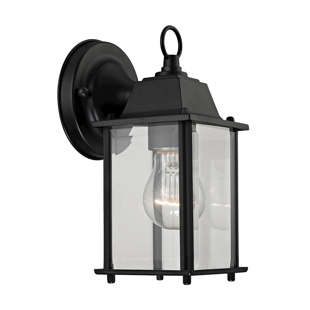 Thomas - Cotswold 9&#39;&#39; High 1-Light Outdoor Sconce - Matte Black