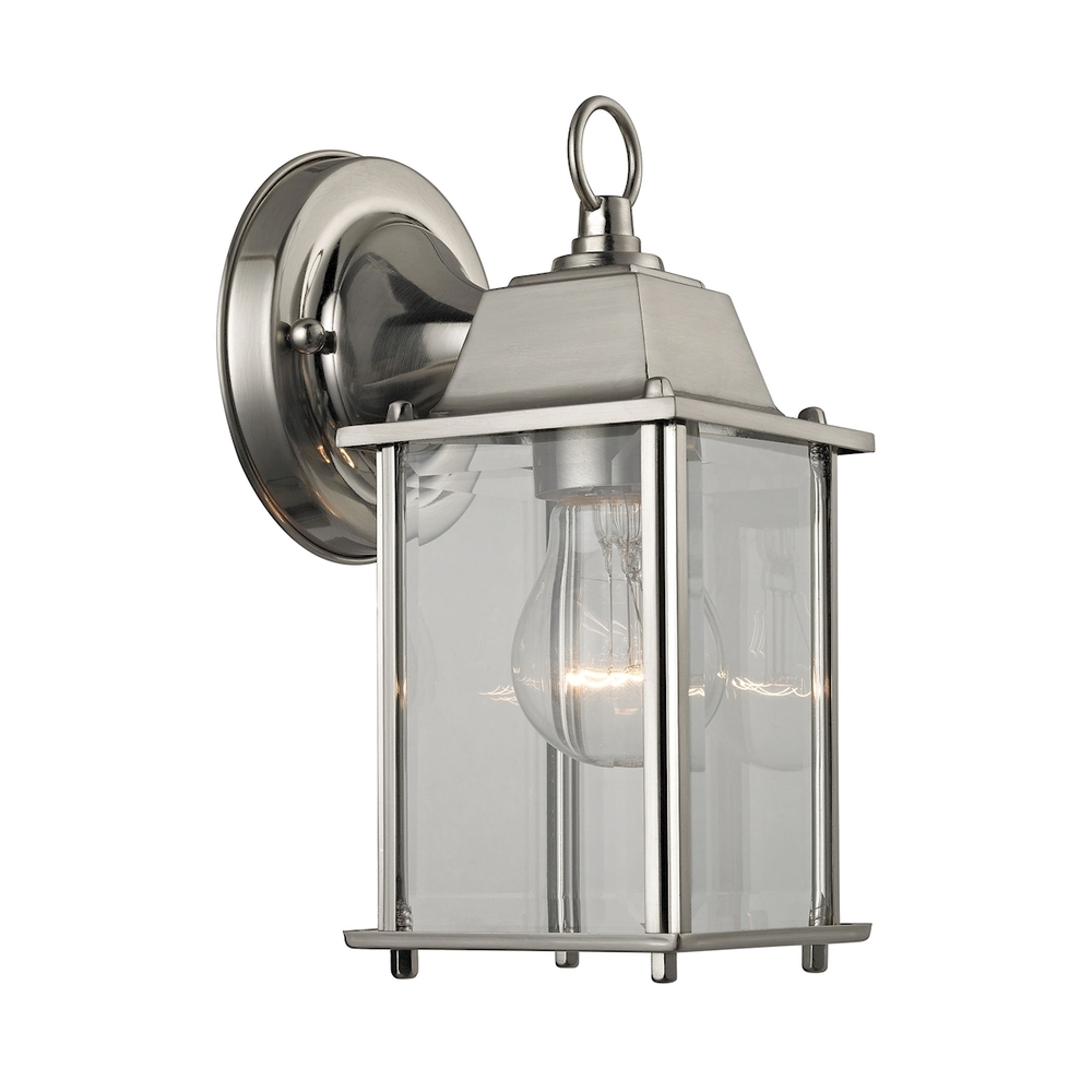 Thomas - Cotswold 9&#39;&#39; High 1-Light Outdoor Sconce - Brushed Nickel