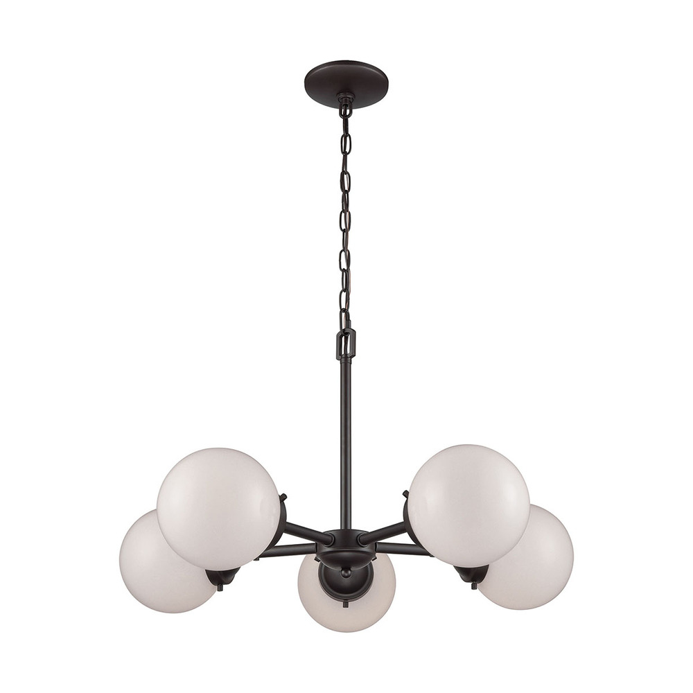 Thomas - Beckett 26&#39;&#39; Wide 5-Light Chandelier - Oil Rubbed Bronze