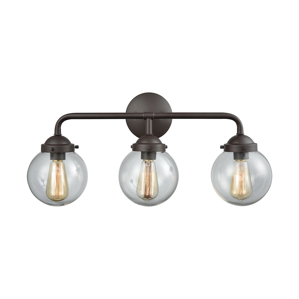 Thomas - Beckett 24&#39;&#39; Wide 3-Light Vanity Light - Oil Rubbed Bronze