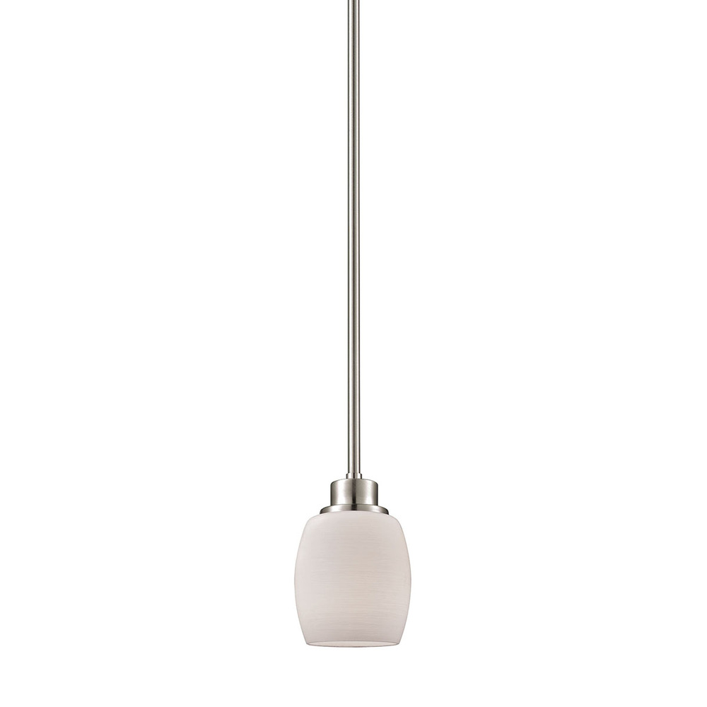 Thomas - Casual Mission 5&#39;&#39; Wide 1-Light Mini Pendant - Brushed Nickel