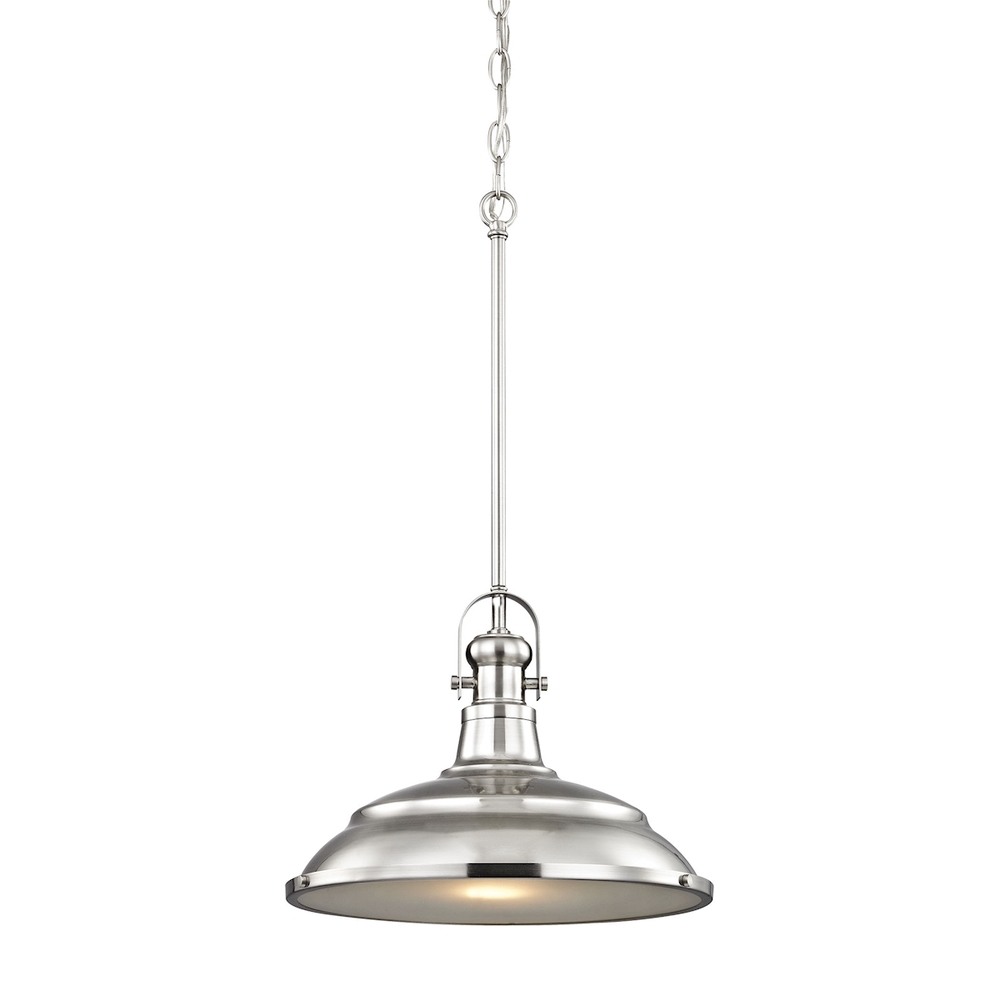 Thomas - Blakesley 14&#39;&#39; Wide 1-Light Pendant - Brushed Nickel