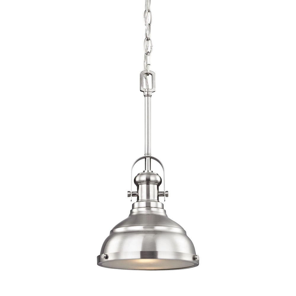 Thomas - Blakesley 8&#39;&#39; Wide 1-Light Mini Pendant - Brushed Nickel