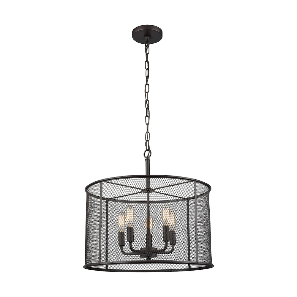 Thomas - Williamsport 18&#39;&#39; Wide 5-Light Chandelier - Oil Rubbed Bronze