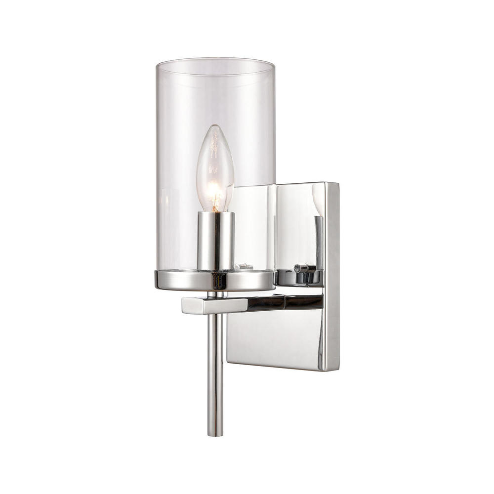 Thomas - Oakland 12&#39;&#39; High 1-Light Sconce - Chrome