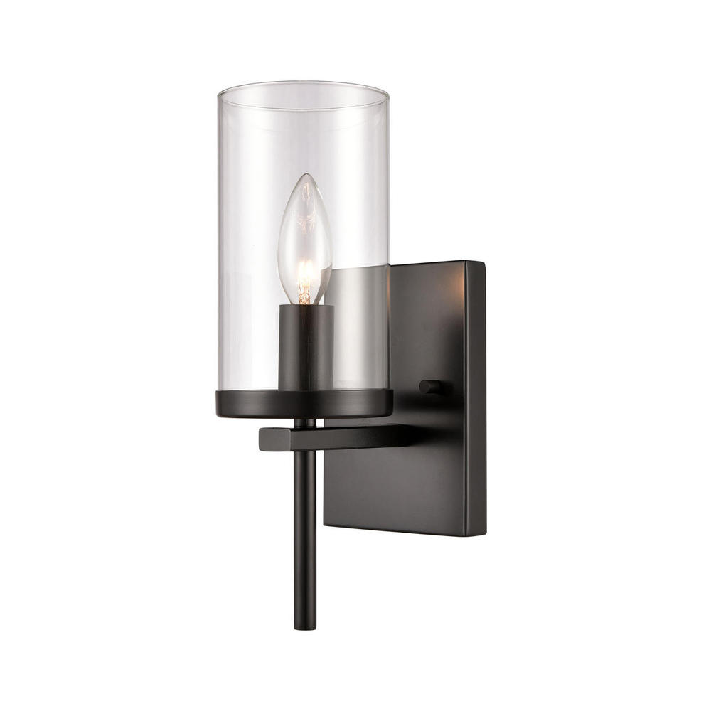 Thomas - Oakland 12&#39;&#39; High 1-Light Sconce - Black