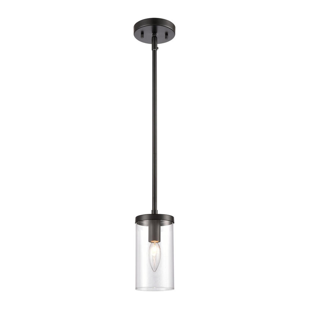 Thomas - Oakland 4&#39;&#39; Wide 1-Light Mini Pendant - Black