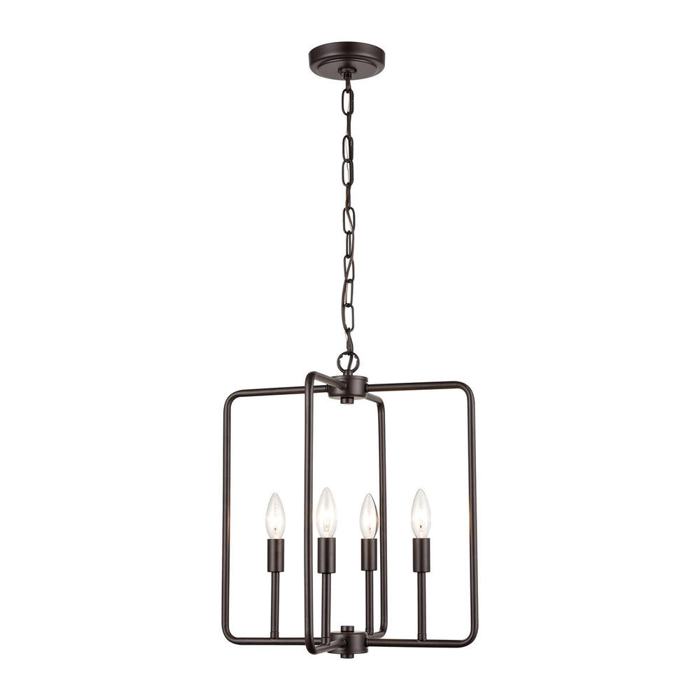 Thomas - Park Slope 15.75&#39;&#39; Wide 4-Light Pendant - Oil Rubbed Bronze