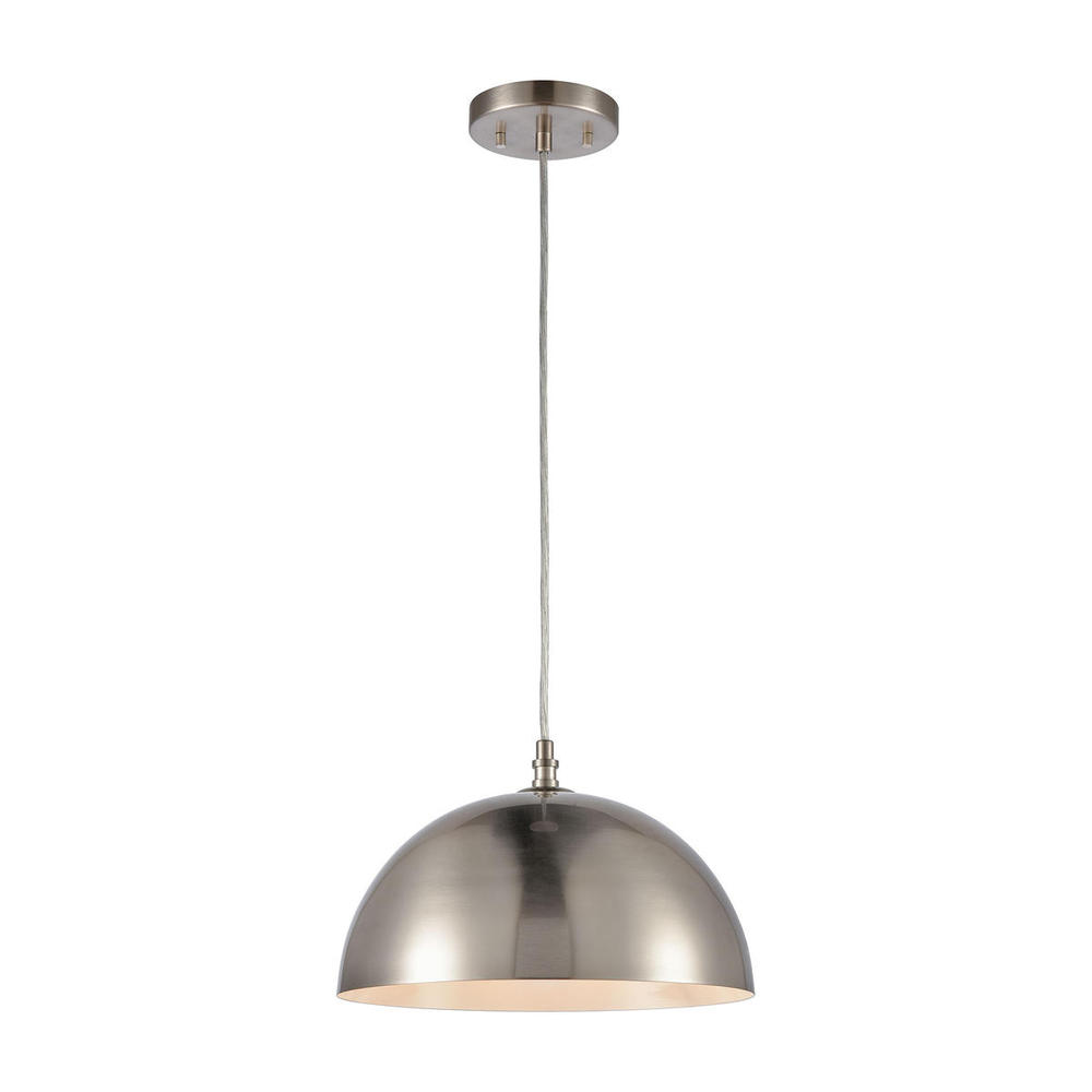 Thomas - Chelsea 12&#39;&#39; Wide 1-Light Pendant - Brushed Nickel