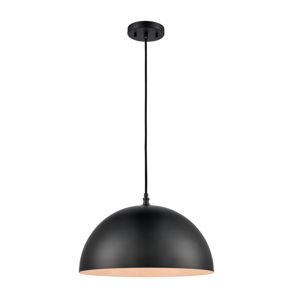 Thomas - Chelsea 16&#39;&#39; Wide 1-Light Pendant - Black