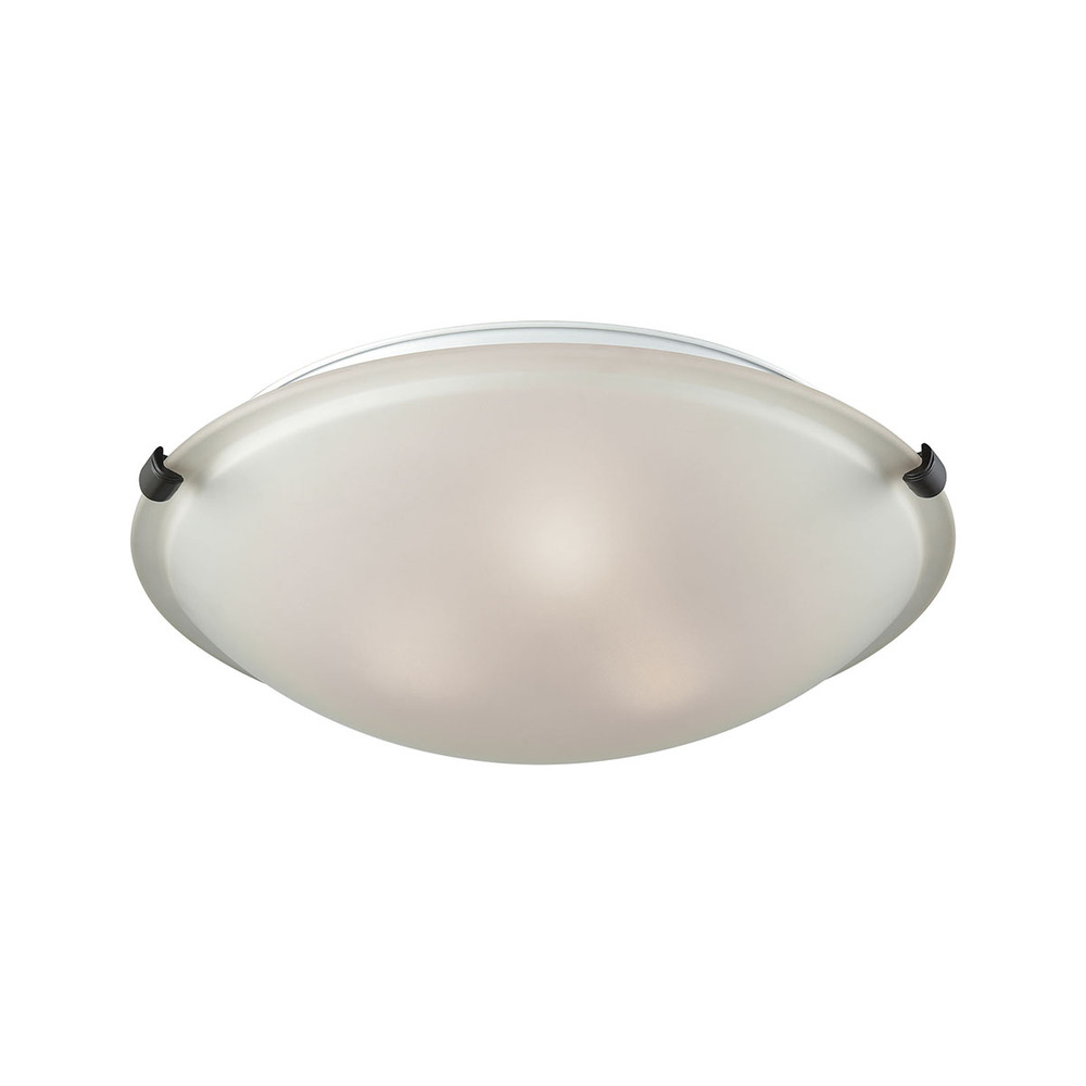 Thomas - Sunglow 17&#39;&#39; Wide 3-Light Flush Mount - Brushed Nickel