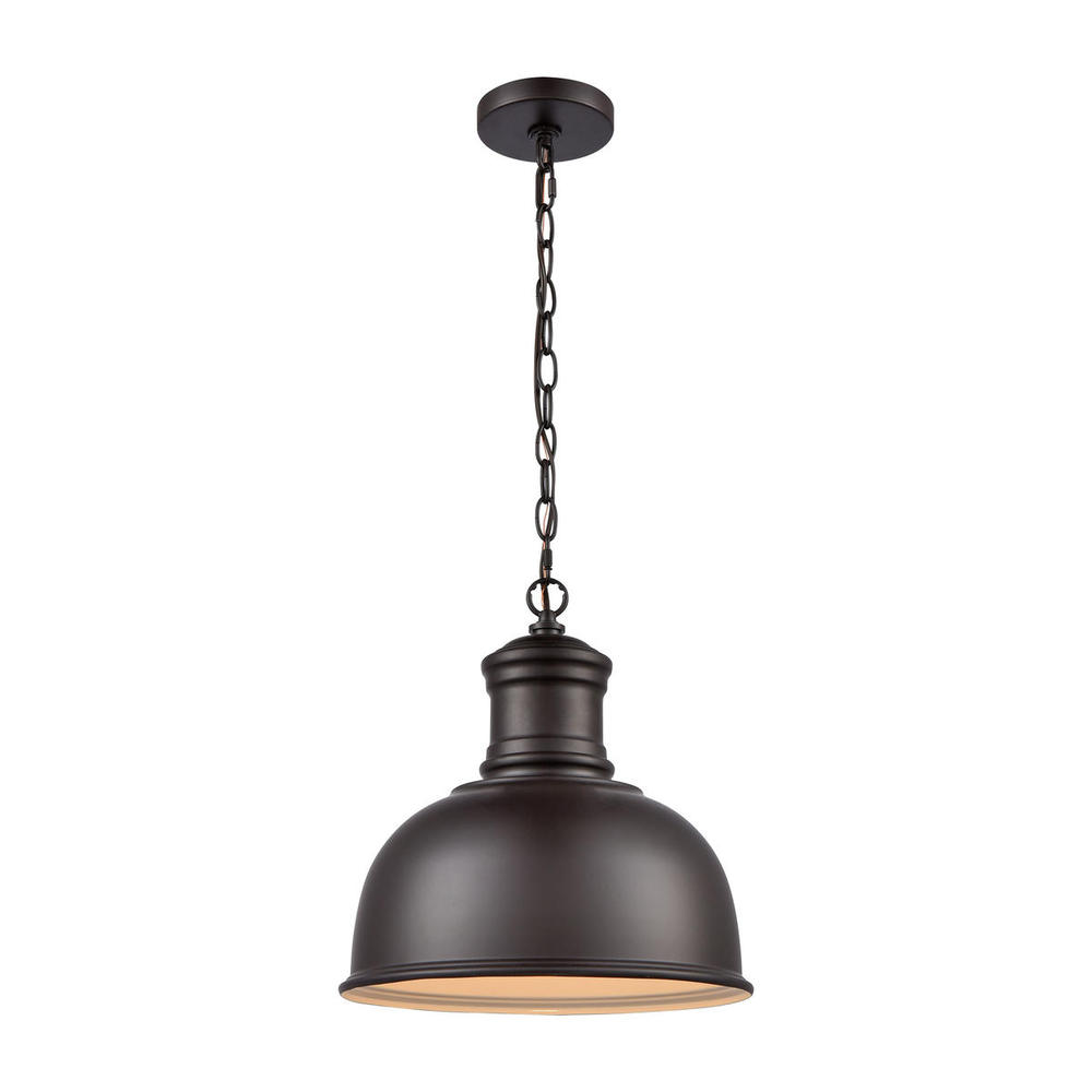 Thomas - Cedar Park 13&#39;&#39; Wide 1-Light Outdoor Pendant - Oil Rubbed Bronze