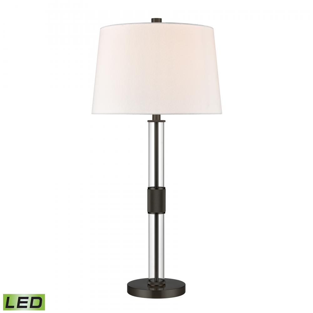 Roseden Court 33&#39;&#39; High 1-Light Table Lamp - Black - Includes LED Bulb