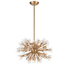  12765/15 - Starburst 20'' Wide 15-Light Chandelier - Satin Brass