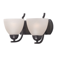 ELK Home 1452BB/10 - Thomas - Kingston 2-Light Vanity Light in Oil Rubbed Bronze with White Glass