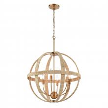  32472/6 - Abaca 23'' Wide 6-Light Chandelier - Satin Brass