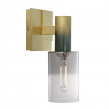 ELK Home 8173-SBBK-CLGR - Empire 10.25'' High 1-Light Sconce - Satin Brass/Black