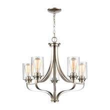 ELK Home CN300522 - Thomas - Market Square 24'' Wide 5-Light Chandelier - Brushed Nickel