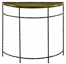 Currey 4000-0053 - Boyles Brass Demi-Lune Table