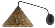 Currey 5000-0139 - Basket Black Swing-Arm Wall Sconce