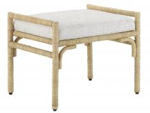 Currey 7000-1162 - Olisa Natural Ottoman, Rowann Pearl