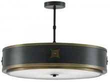 Currey 9000-0171 - Huntsman Black Semi-Flush Mount